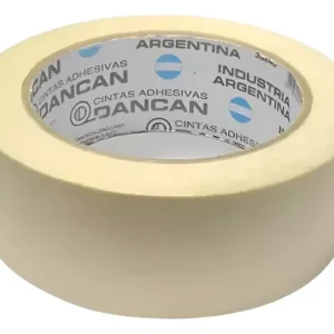 Rollo de cinta de papel Dancan 48 mm x 40 m sobre fondo blanco